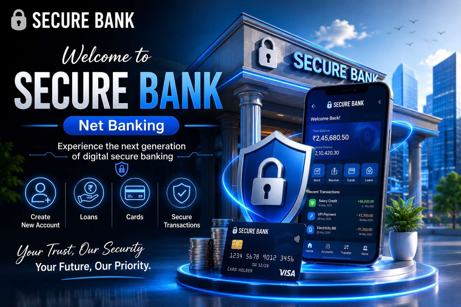 SecureBank NetBanking Features